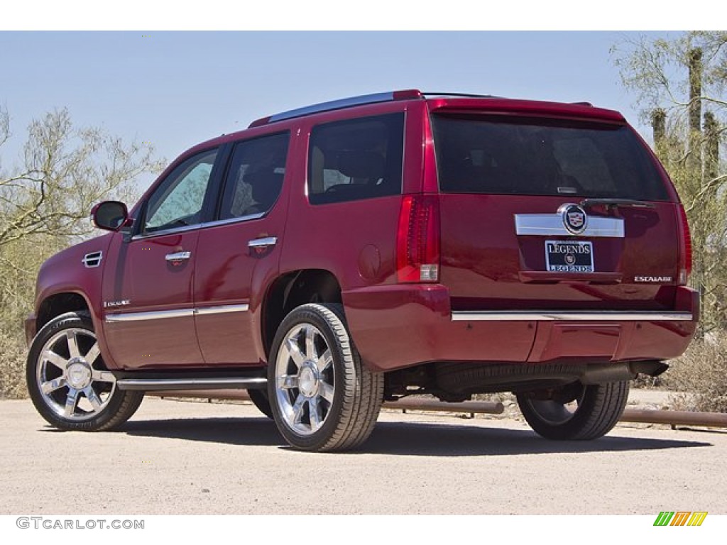 2008 Escalade AWD - Sonoma Red / Cocoa/Light Cashmere photo #13
