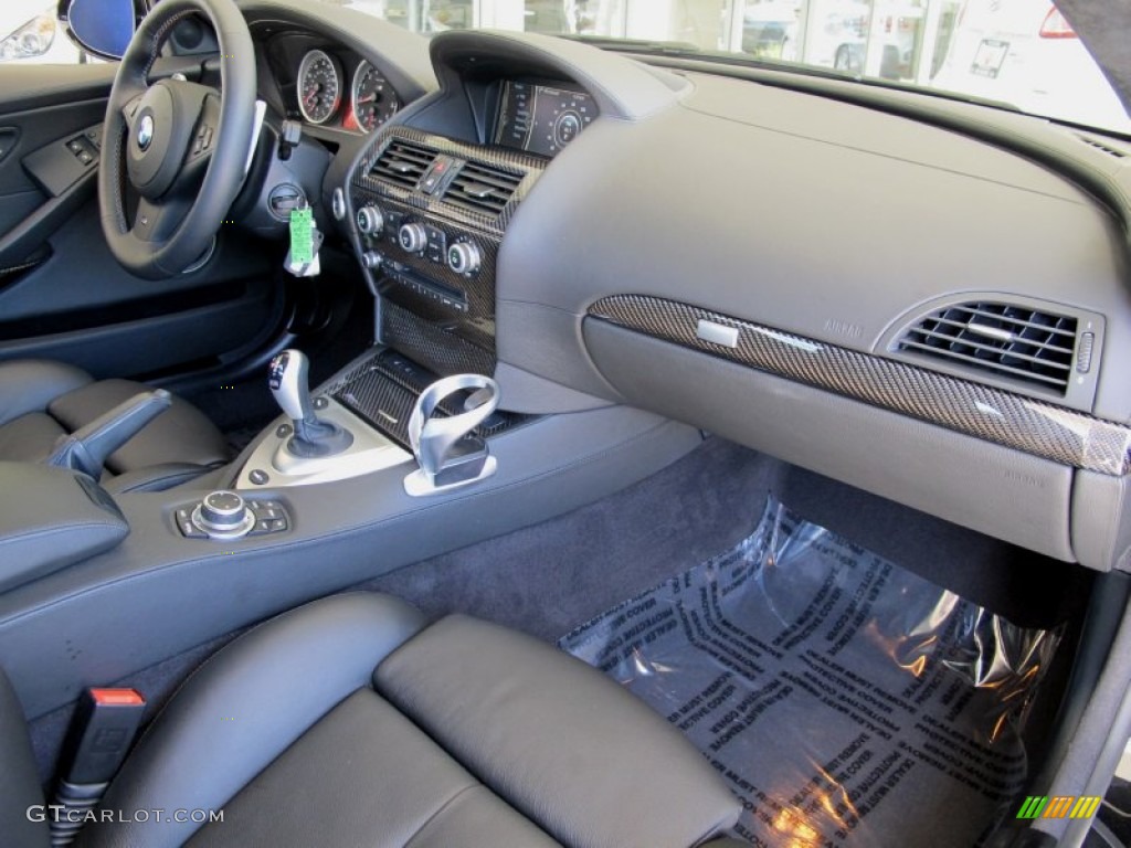 2010 BMW M6 Coupe Black Dashboard Photo #67163189