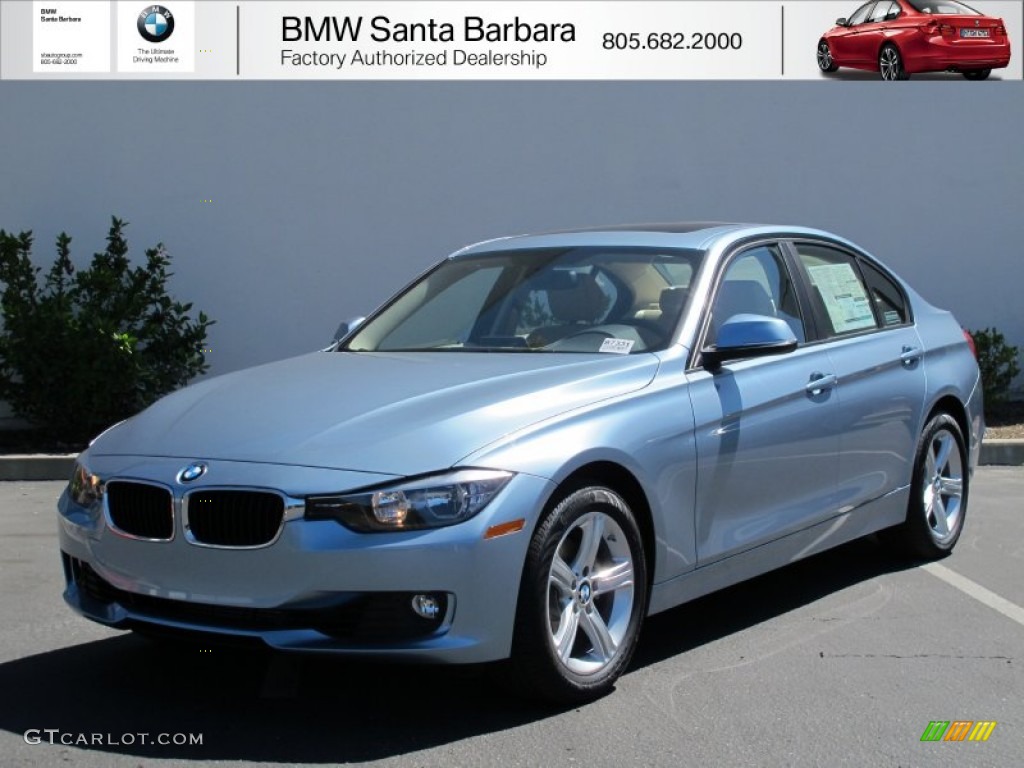 2012 3 Series 328i Sedan - Liquid Blue Metallic / Beige photo #1