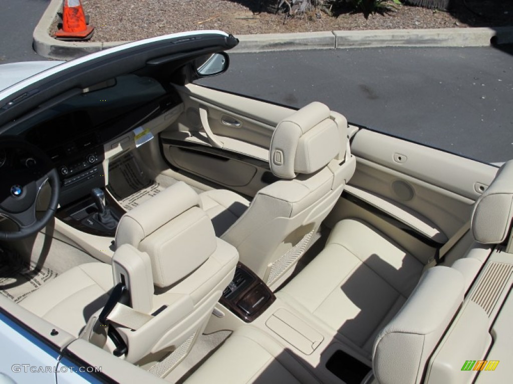 Oyster/Black Interior 2012 BMW 3 Series 328i Convertible Photo #67163711