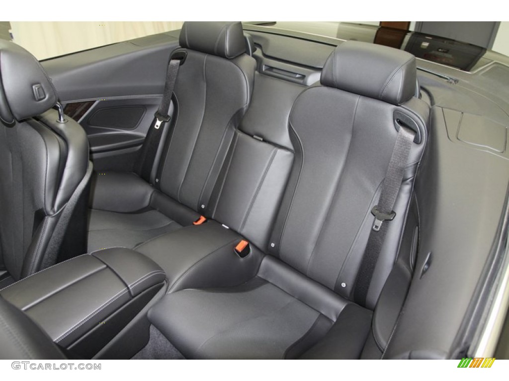 Black Nappa Leather Interior 2012 BMW 6 Series 650i Convertible Photo #67163846