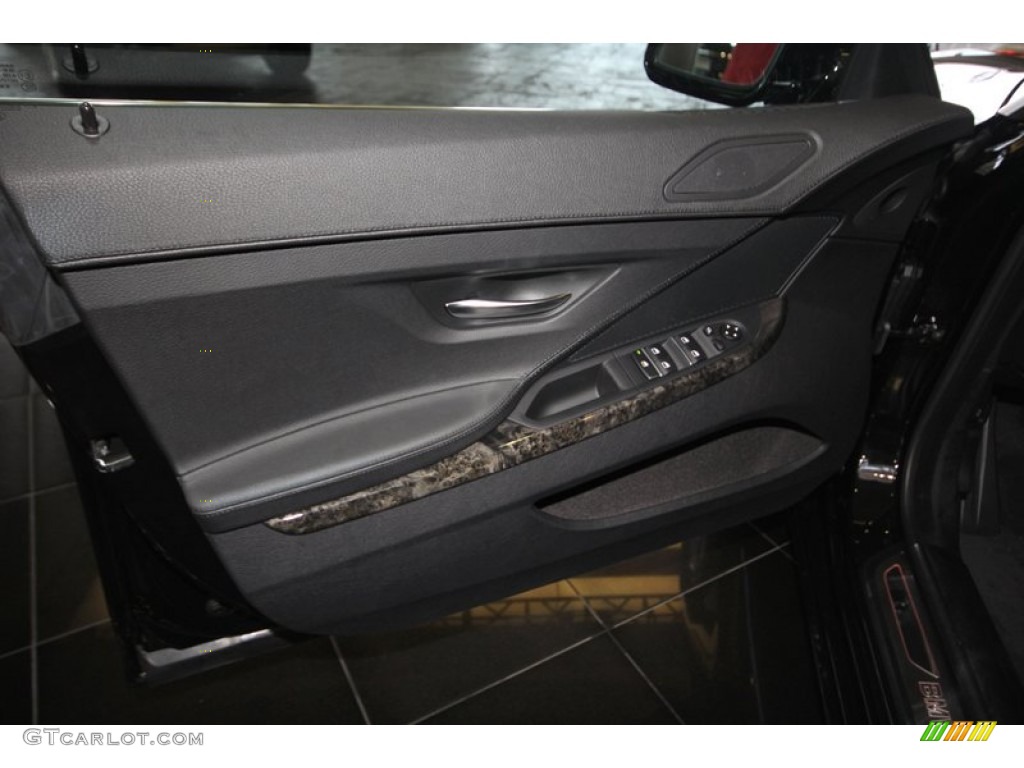 2013 BMW 6 Series 640i Gran Coupe Black Door Panel Photo #67165487