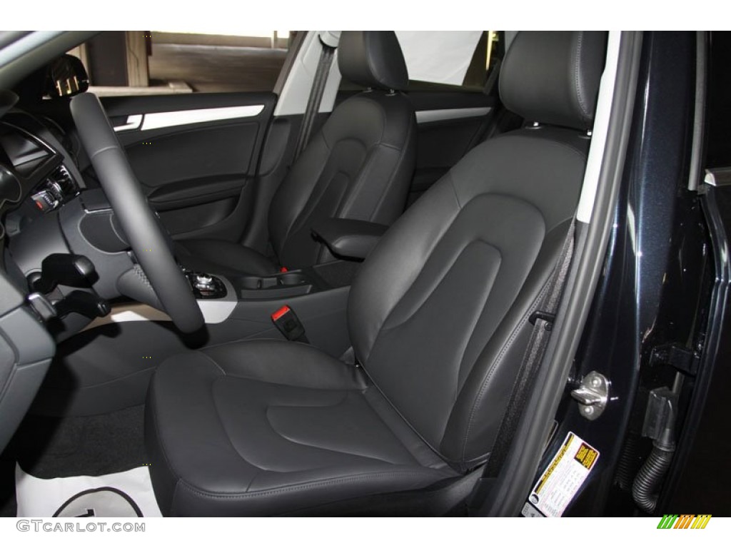 Black Interior 2013 Audi A4 2.0T Sedan Photo #67166054