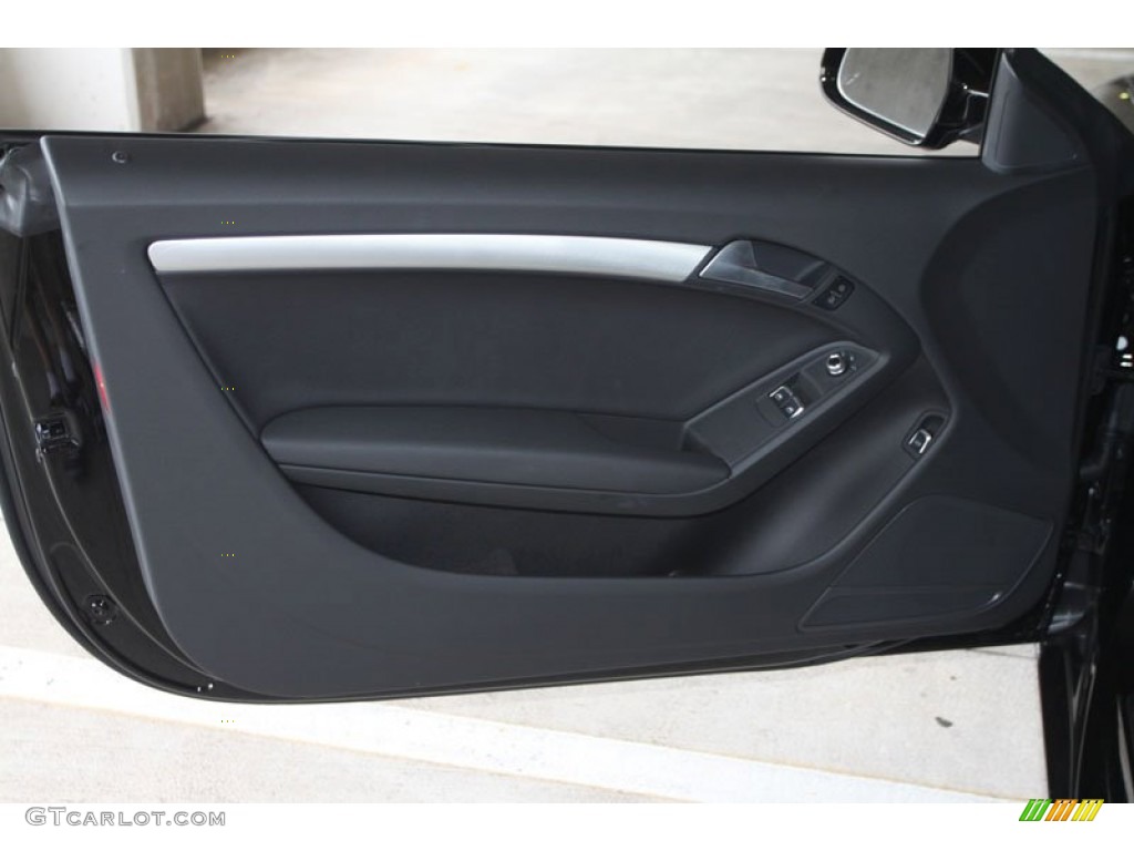 2013 Audi A5 2.0T quattro Coupe Black Door Panel Photo #67166570