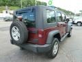 2009 Red Rock Crystal Pearl Jeep Wrangler Unlimited X 4x4  photo #5
