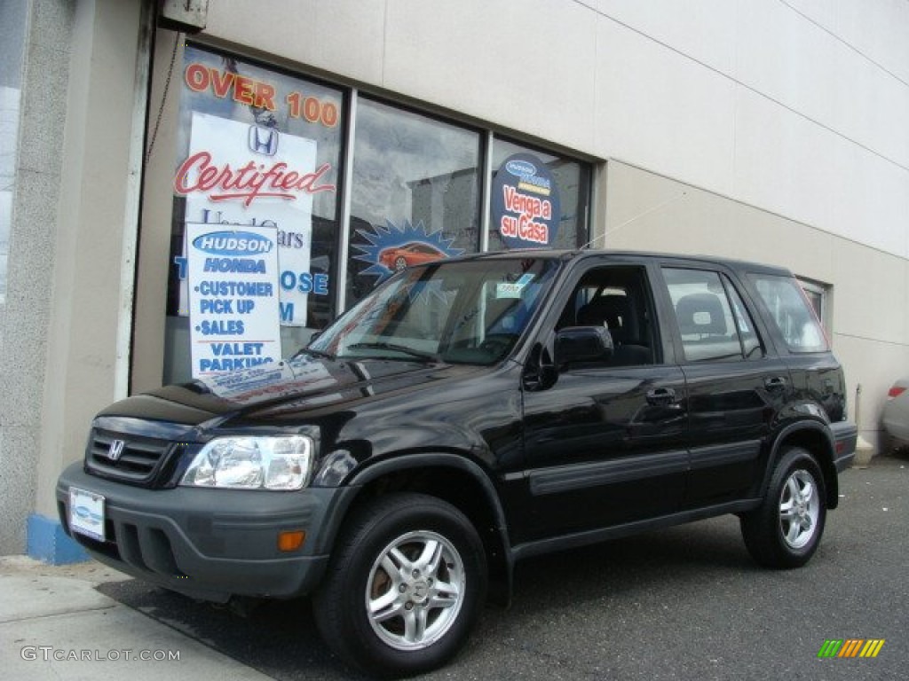 1999 CR-V EX 4WD - Nighthawk Black Pearl / Charcoal photo #1
