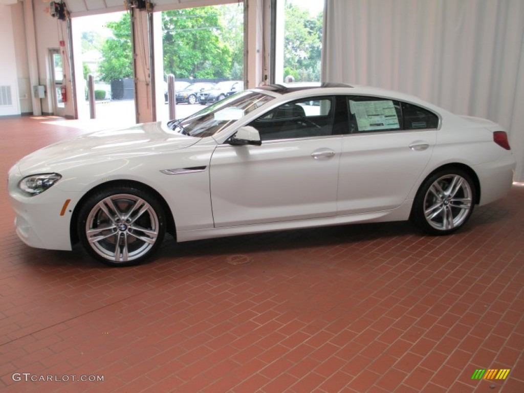 2013 6 Series 640i Gran Coupe - Alpine White / Black photo #4