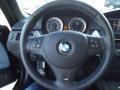Black Novillo Leather 2011 BMW M3 Convertible Steering Wheel