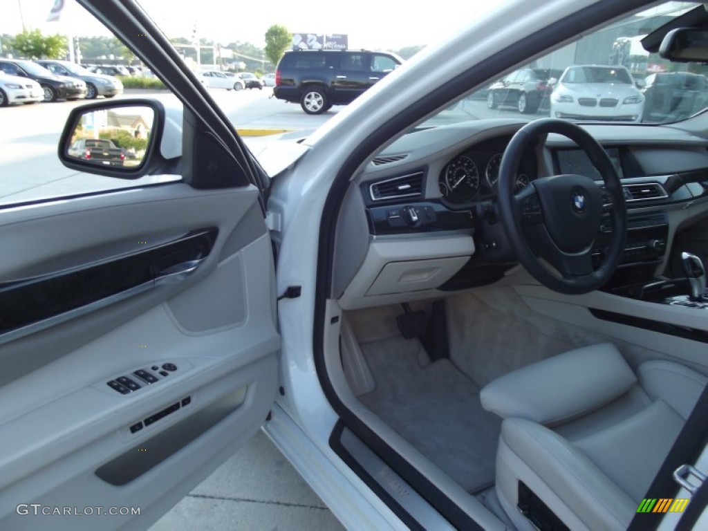 2012 7 Series 750Li xDrive Sedan - Mineral White Metallic / Platinum photo #11