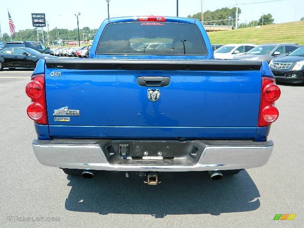 2008 Ram 1500 Big Horn Edition Quad Cab - Electric Blue Pearl / Medium Slate Gray photo #4