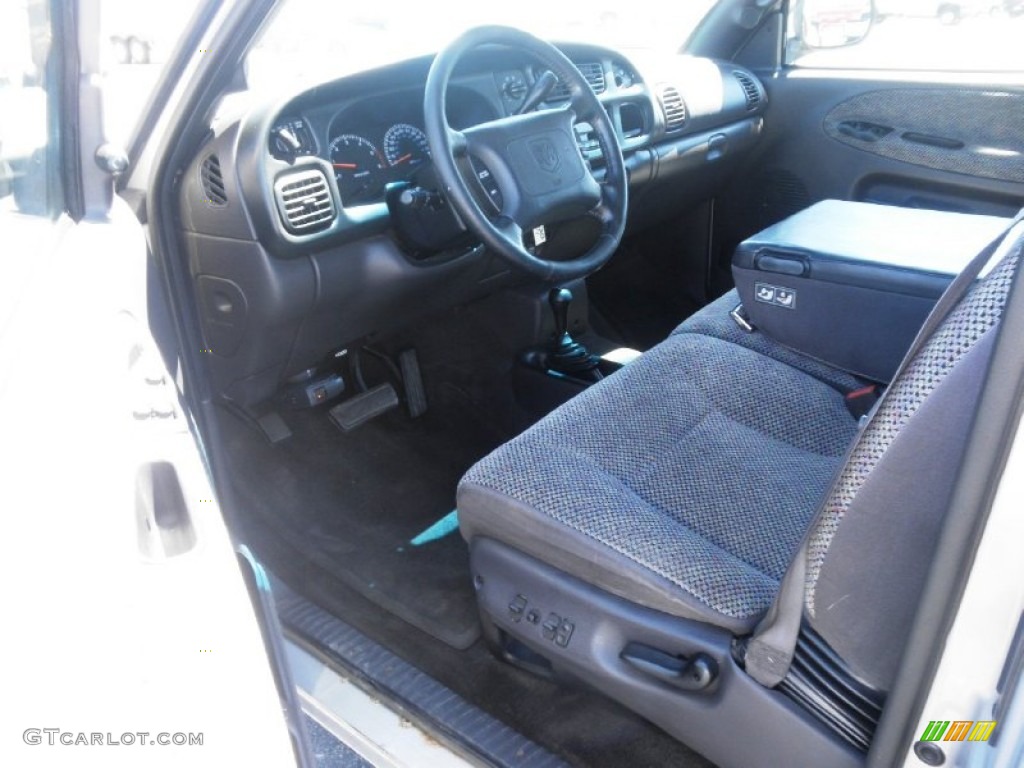 Mist Gray Interior 2000 Dodge Ram 1500 SLT Extended Cab 4x4 Photo #67172432