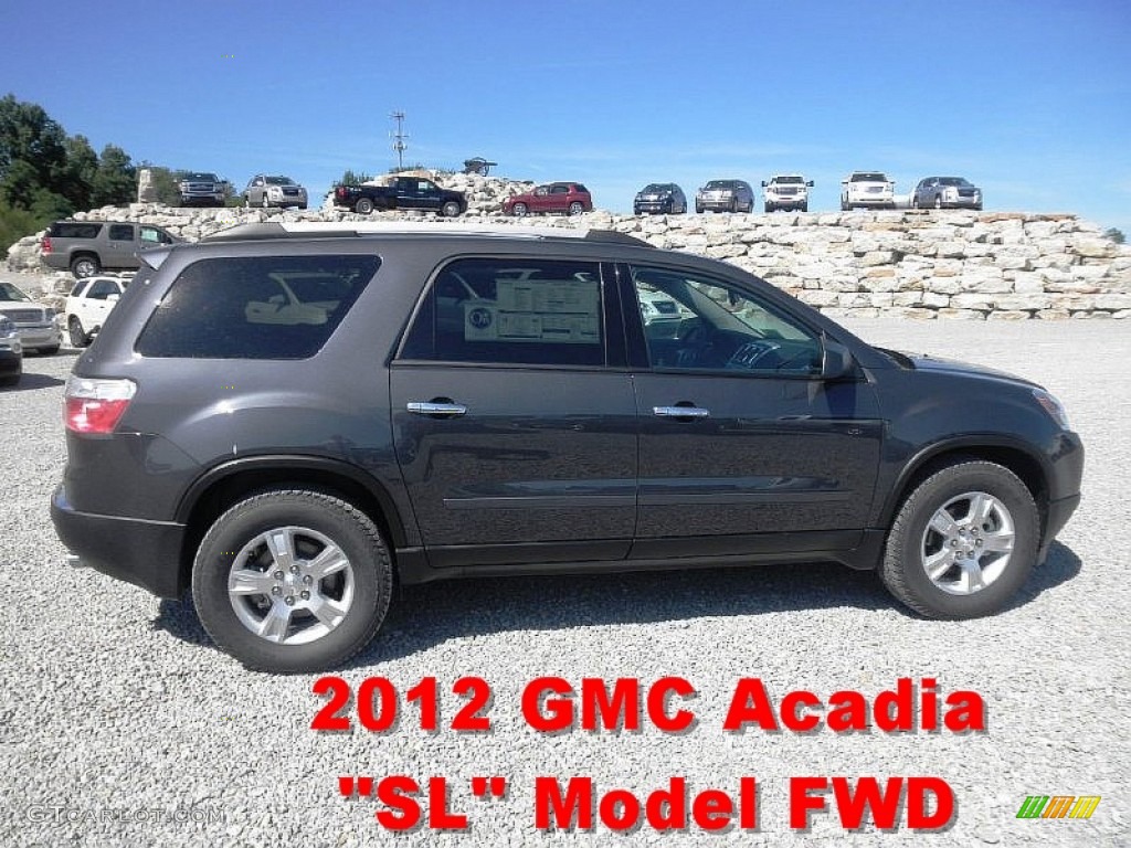 2012 Acadia SL AWD - Cyber Gray Metallic / Ebony photo #1