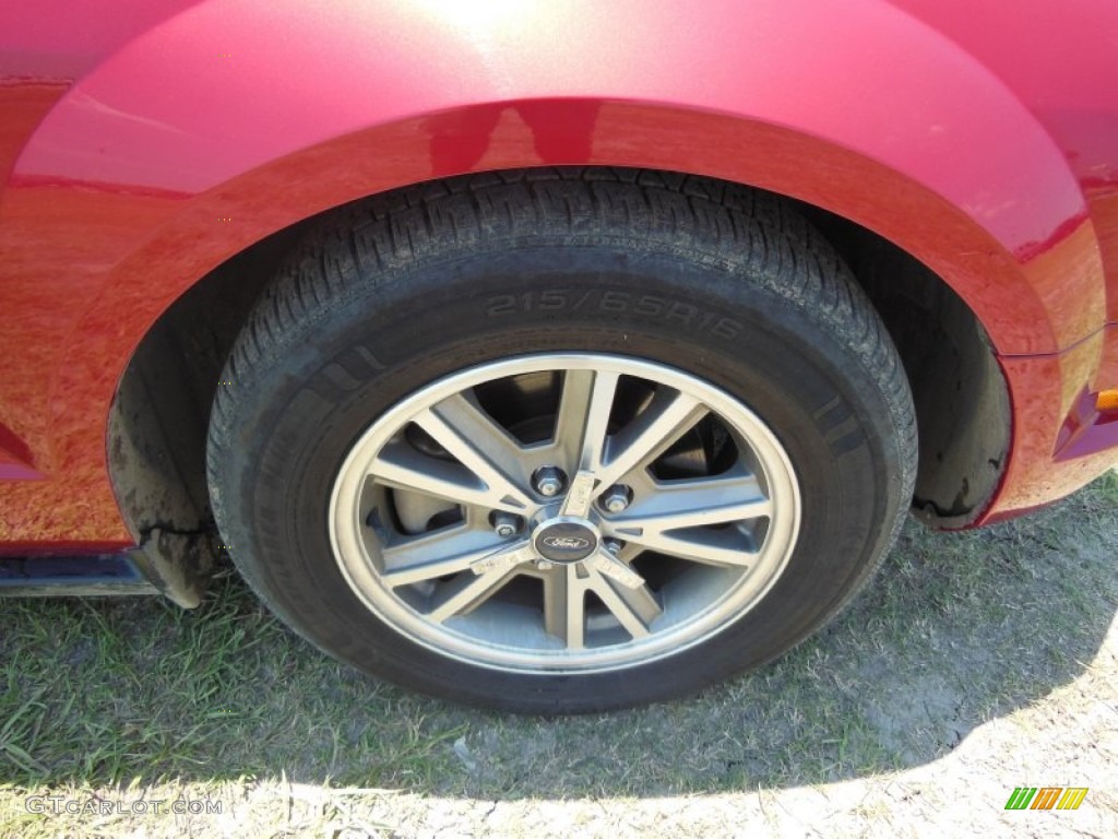 2005 Ford Mustang V6 Premium Convertible Wheel Photo #67174484