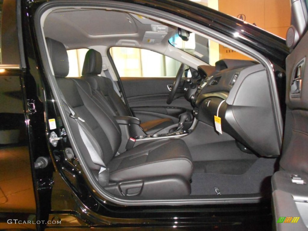 Ebony Interior 2013 Acura ILX 2.0L Premium Photo #67174616