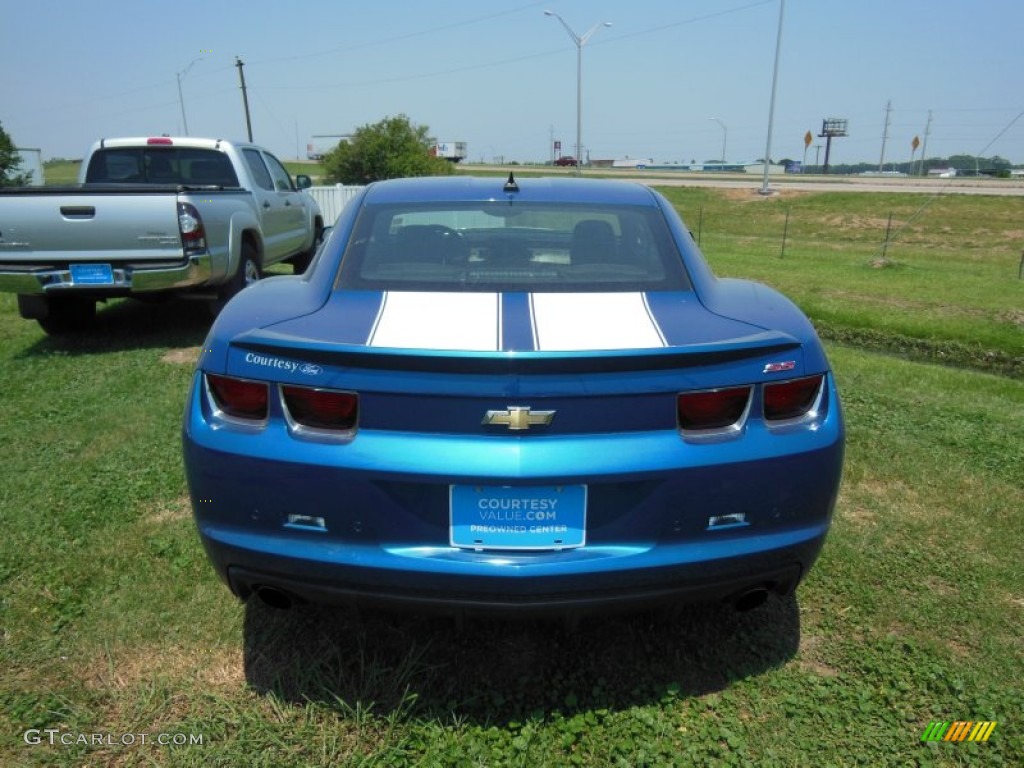 2010 Camaro SS/RS Coupe - Aqua Blue Metallic / Black photo #3