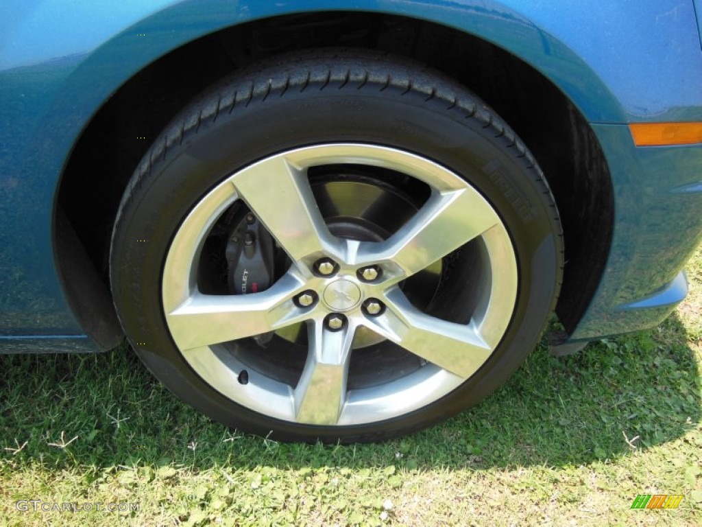 2010 Camaro SS/RS Coupe - Aqua Blue Metallic / Black photo #21