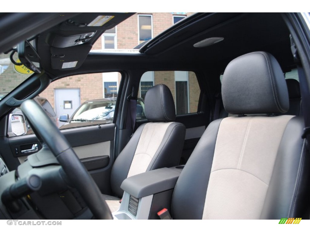 Black/Stone Alcantara Interior 2010 Mercury Mariner I4 Premier 4WD Photo #67176818