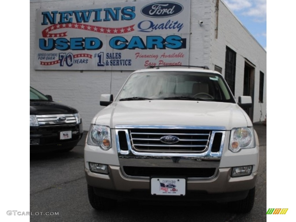 2008 Explorer Eddie Bauer 4x4 - White Suede / Camel photo #2