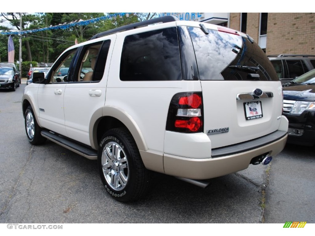 2008 Explorer Eddie Bauer 4x4 - White Suede / Camel photo #3