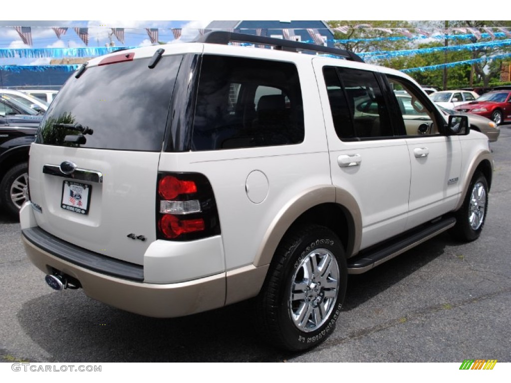 2008 Explorer Eddie Bauer 4x4 - White Suede / Camel photo #5