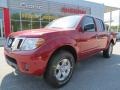 2012 Red Brick Nissan Frontier SV Crew Cab  photo #1