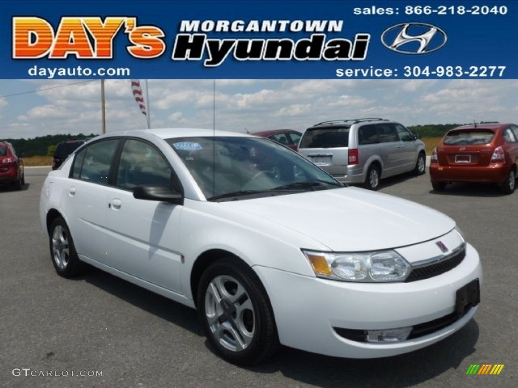 2003 ION 3 Sedan - White / Gray photo #1