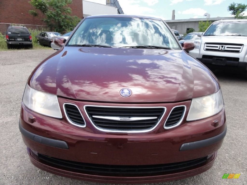 2004 9-3 Arc Sedan - Merlot Red Metallic / Parchment photo #4