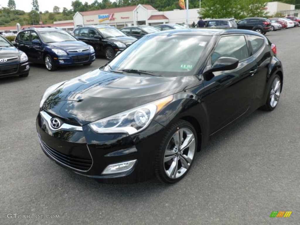 2012 Veloster  - Ultra Black / Gray photo #3