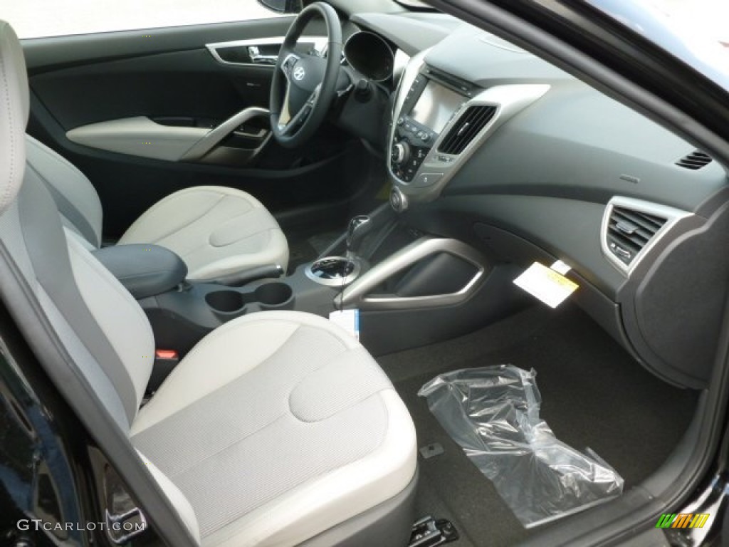 2012 Veloster  - Ultra Black / Gray photo #10