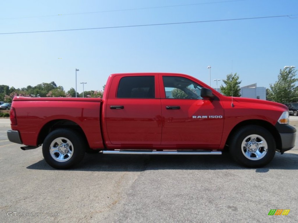 2011 Ram 1500 ST Crew Cab - Flame Red / Dark Slate Gray/Medium Graystone photo #8