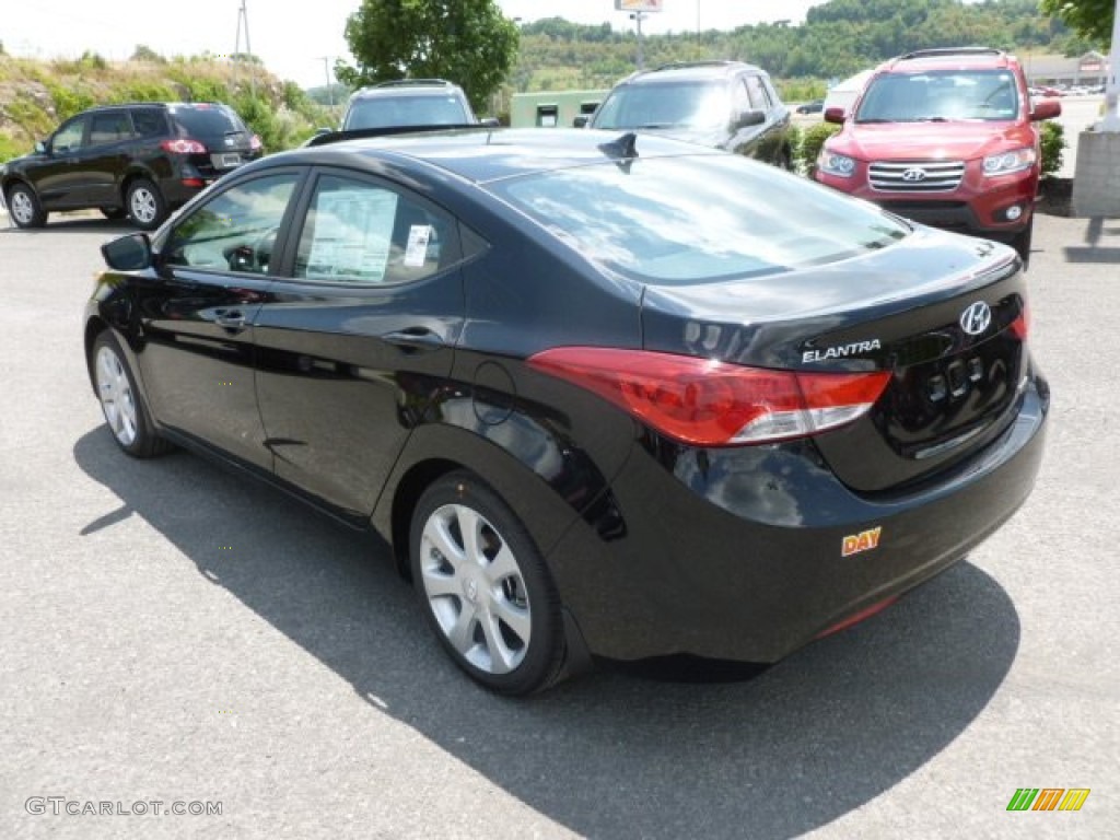 2013 Elantra Limited - Black / Black photo #5