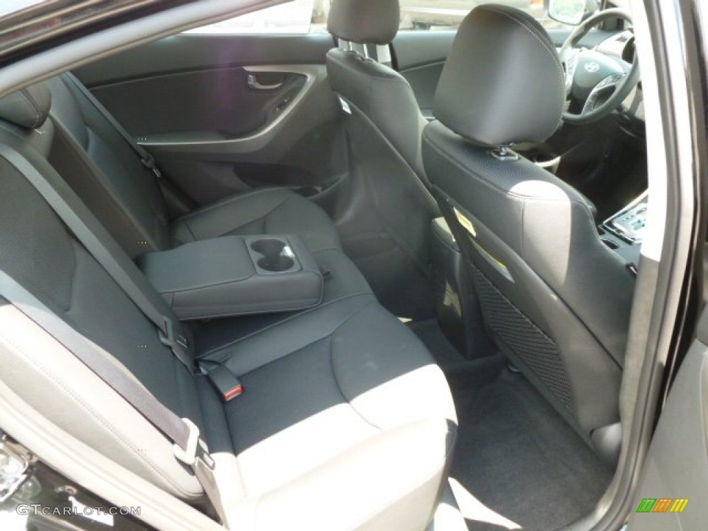 2013 Elantra Limited - Black / Black photo #12