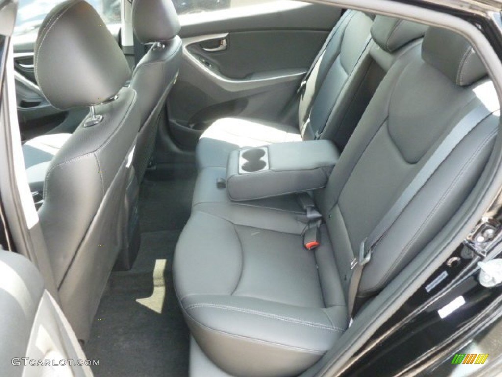 2013 Elantra Limited - Black / Black photo #13