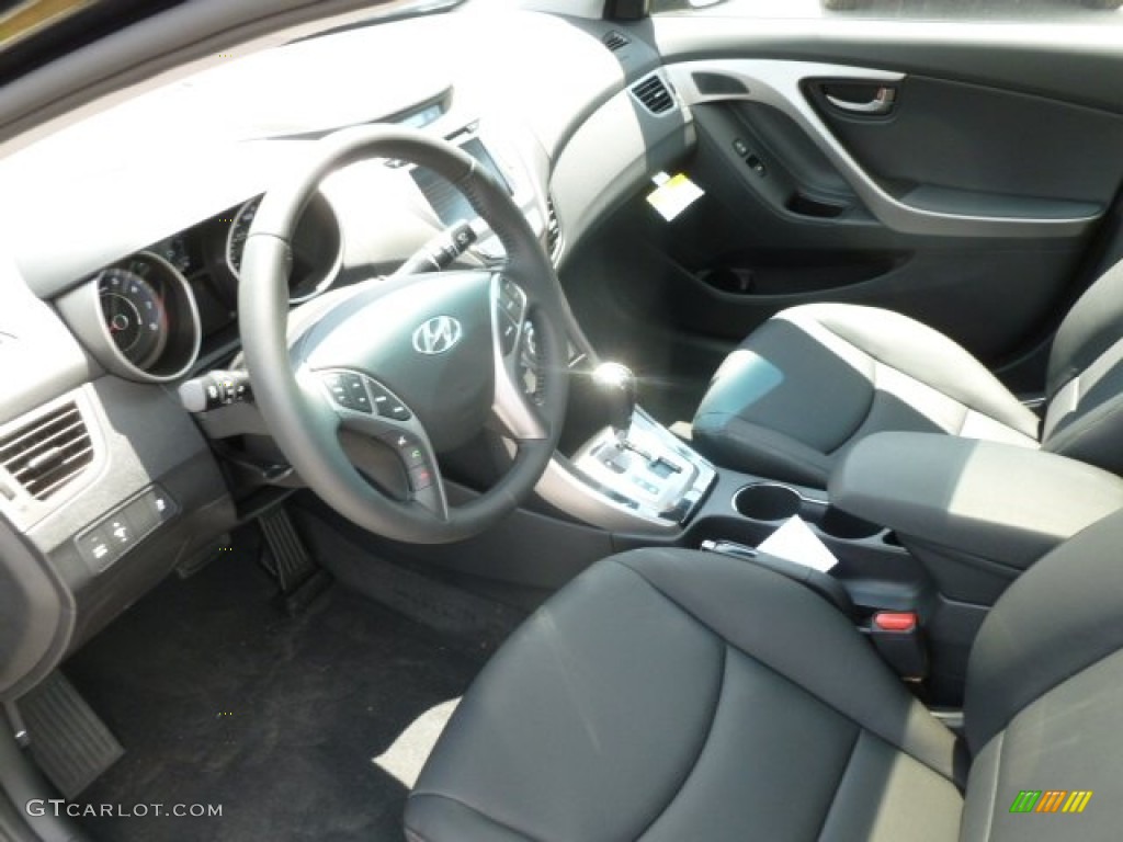 2013 Elantra Limited - Black / Black photo #16