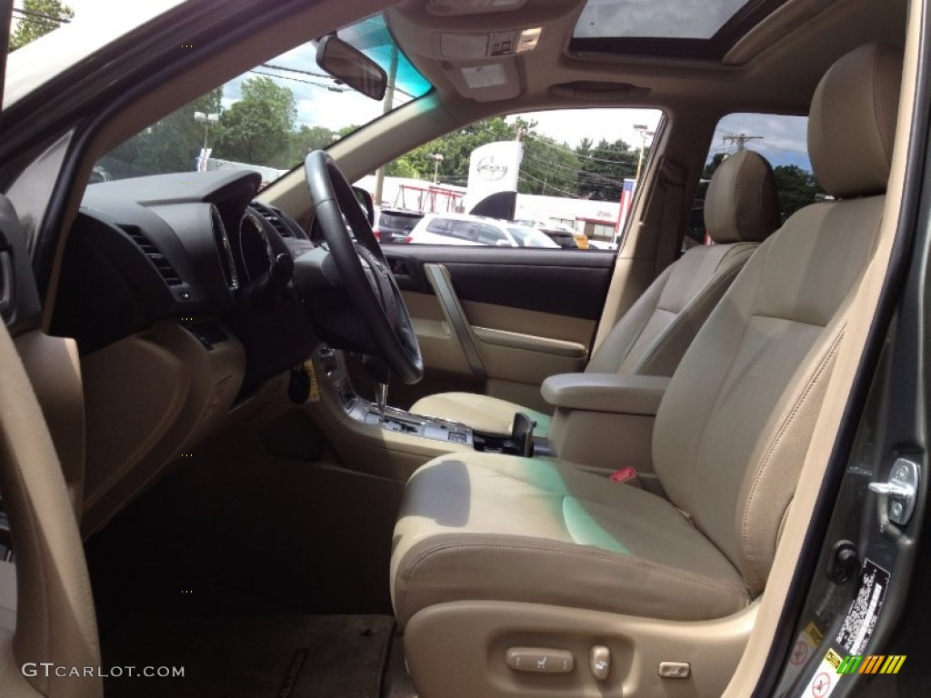 2009 Highlander Sport 4WD - Cypress Green Pearl / Sand Beige photo #25