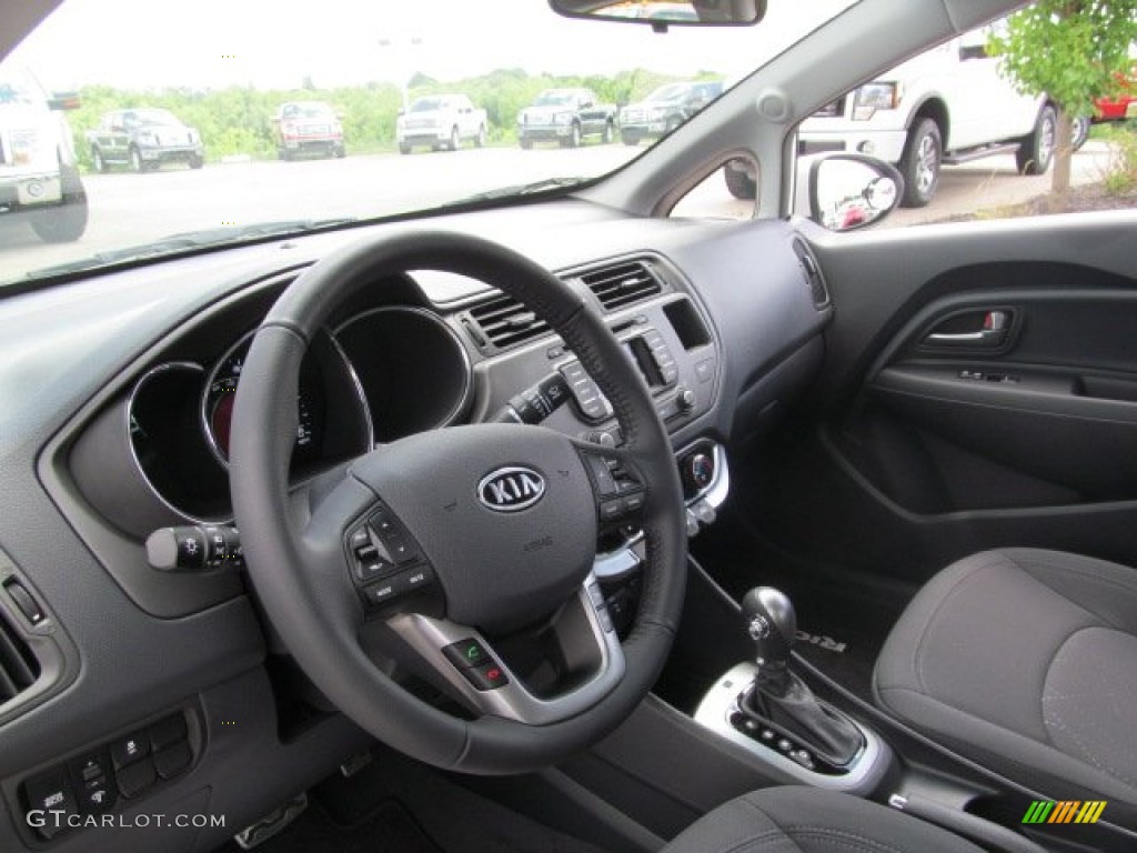 Black Interior 2012 Kia Rio EX Photo #67181828