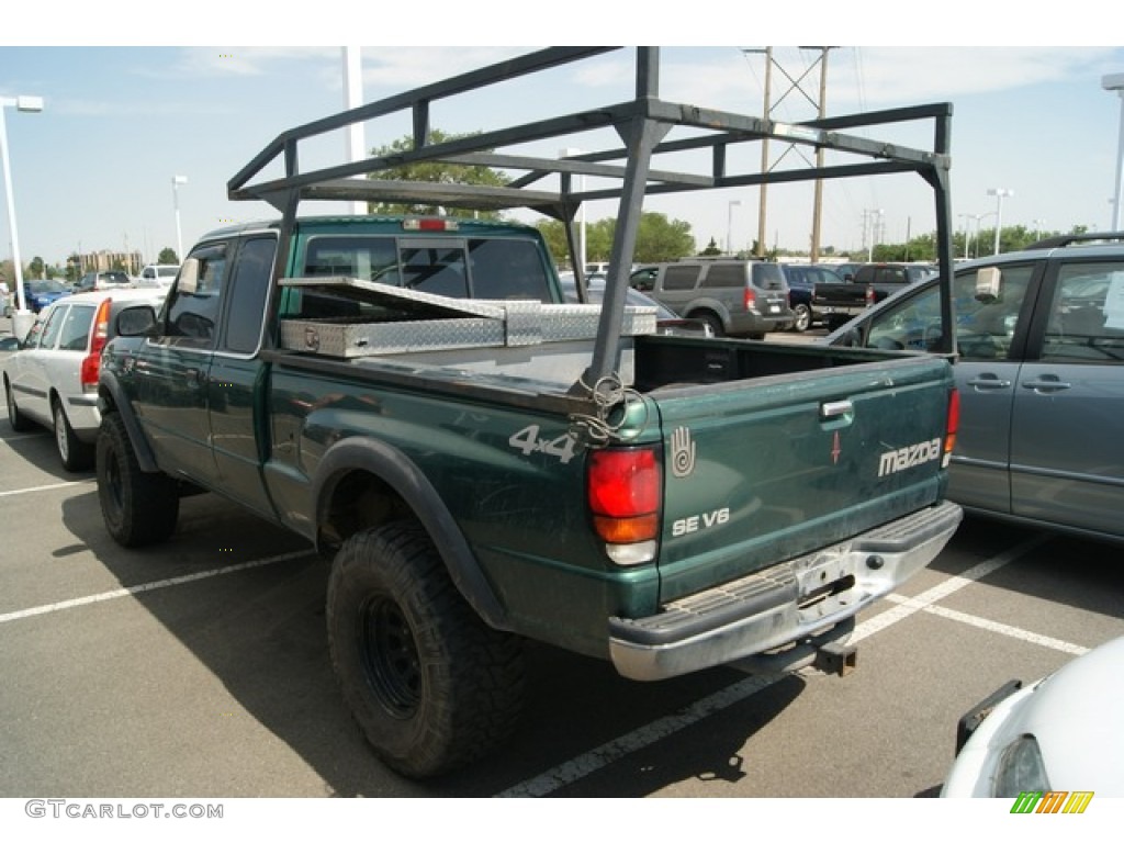 2000 B-Series Truck B4000 SE Extended Cab 4x4 - Amazon Green Metallic / Gray photo #3