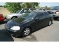 2000 Flamenco Black Pearl Honda Civic EX Coupe  photo #4