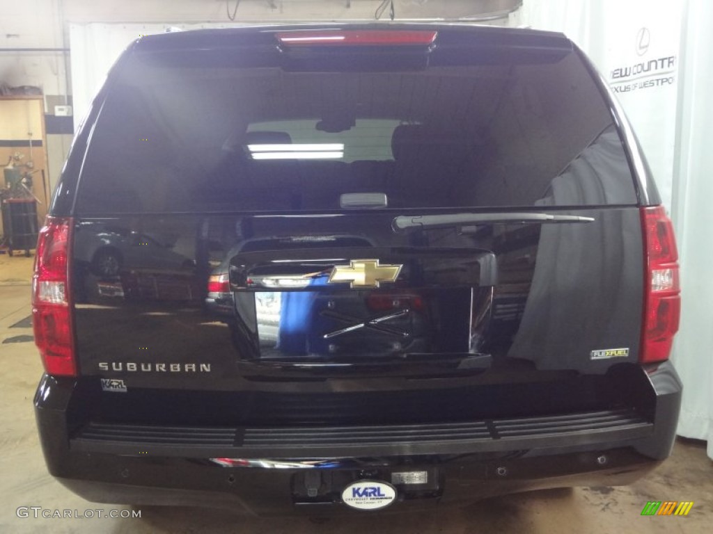 2008 Suburban 1500 LTZ 4x4 - Black / Ebony photo #4