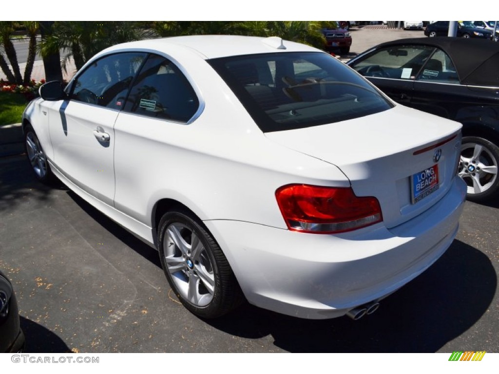 2012 1 Series 128i Coupe - Alpine White / Black photo #6
