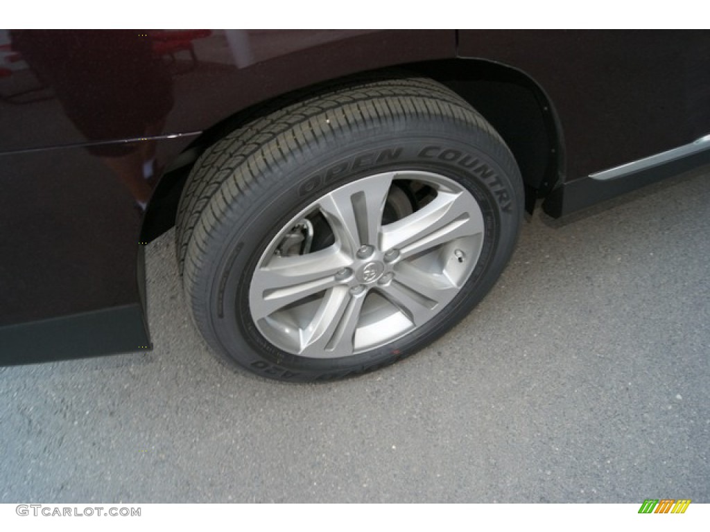 2012 Highlander Limited 4WD - Sizzling Crimson Mica / Ash photo #11