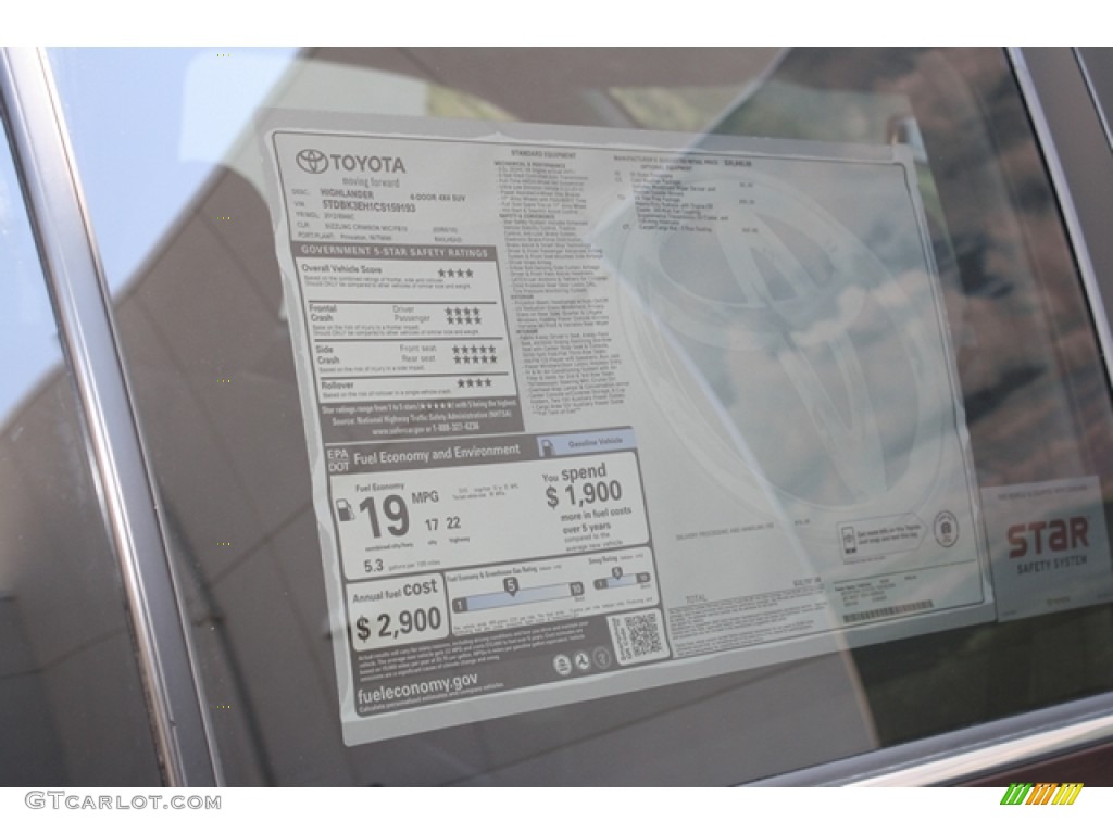 2012 Highlander V6 4WD - Sizzling Crimson Mica / Ash photo #12