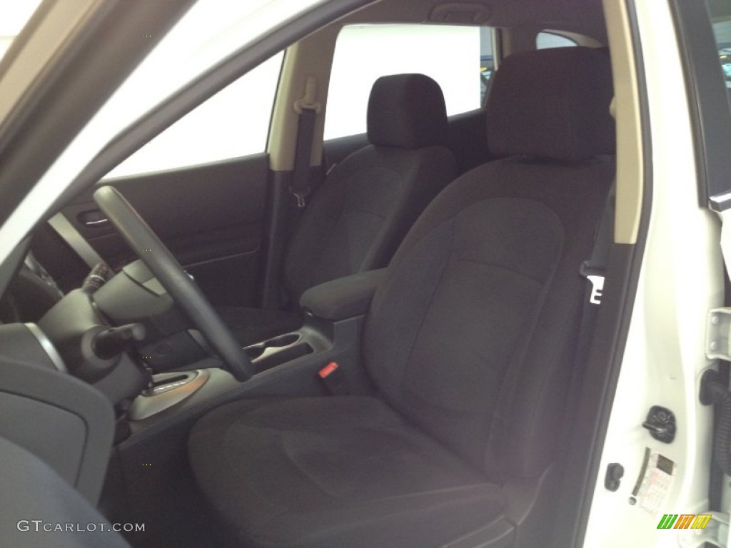 2011 Rogue S AWD - Pearl White / Black photo #14