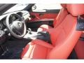 Coral Red/Black 2012 BMW 3 Series 335is Coupe Interior Color