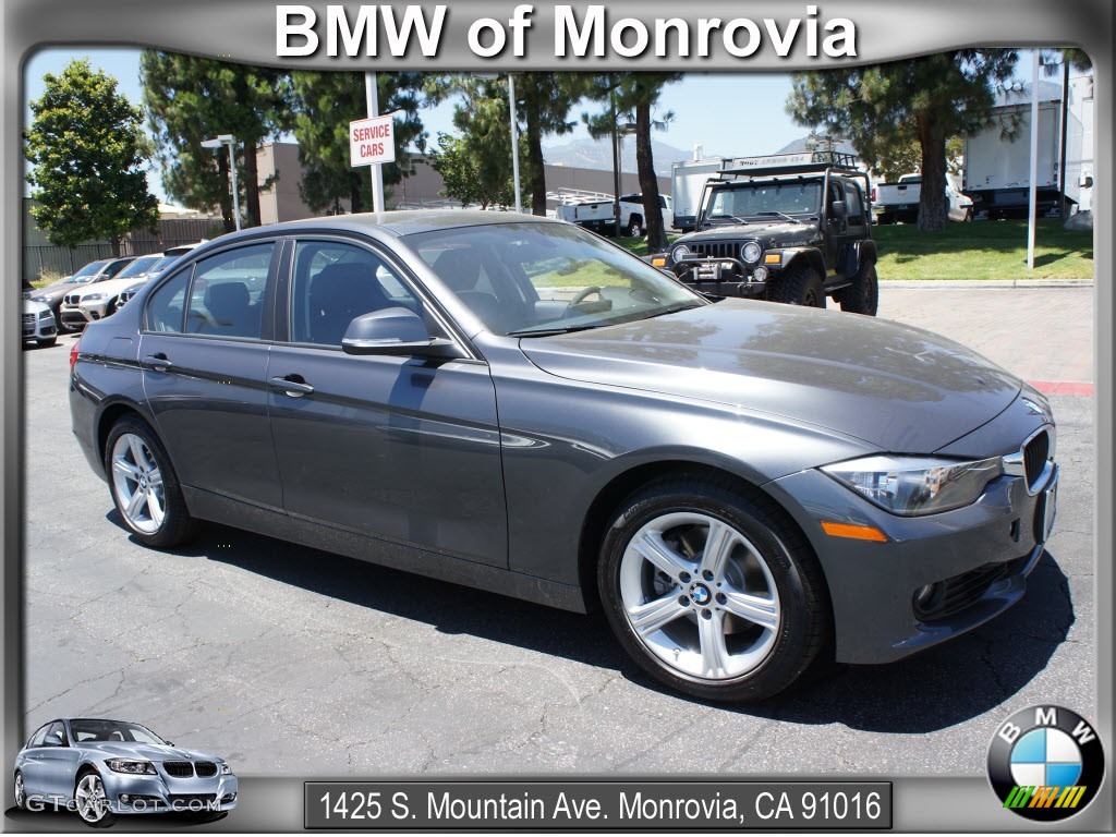 2012 3 Series 328i Sedan - Mineral Grey Metallic / Black photo #1