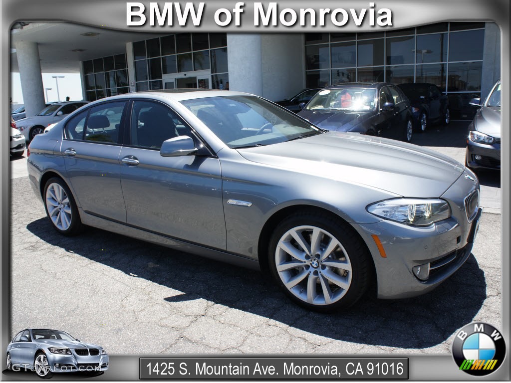 2012 5 Series 535i Sedan - Space Gray Metallic / Black photo #1