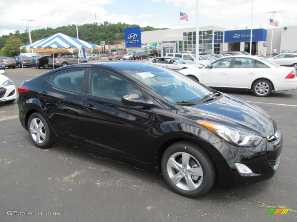 2013 Elantra GLS - Black / Gray photo #1