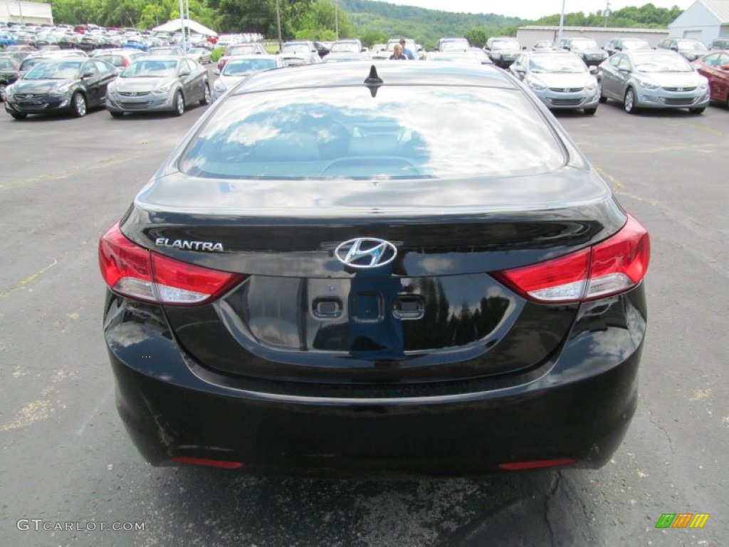 2013 Elantra GLS - Black / Gray photo #4
