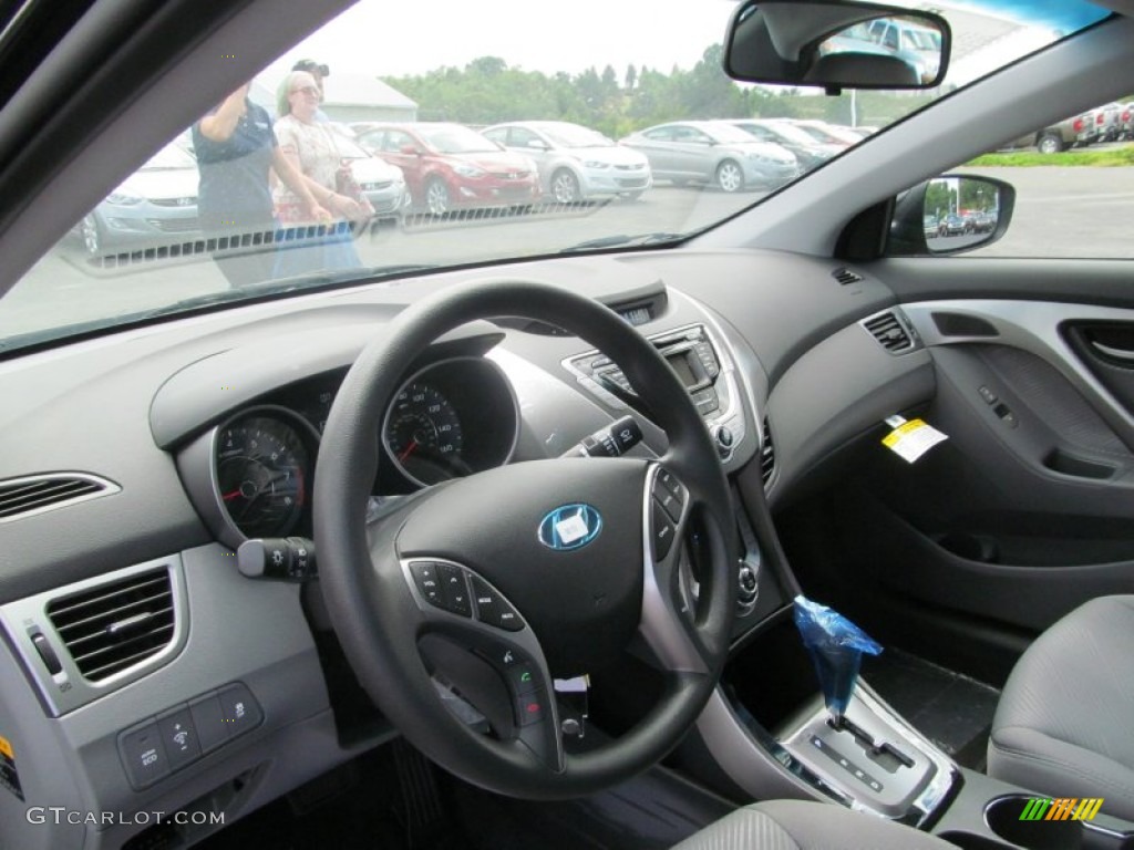 2013 Elantra GLS - Black / Gray photo #6