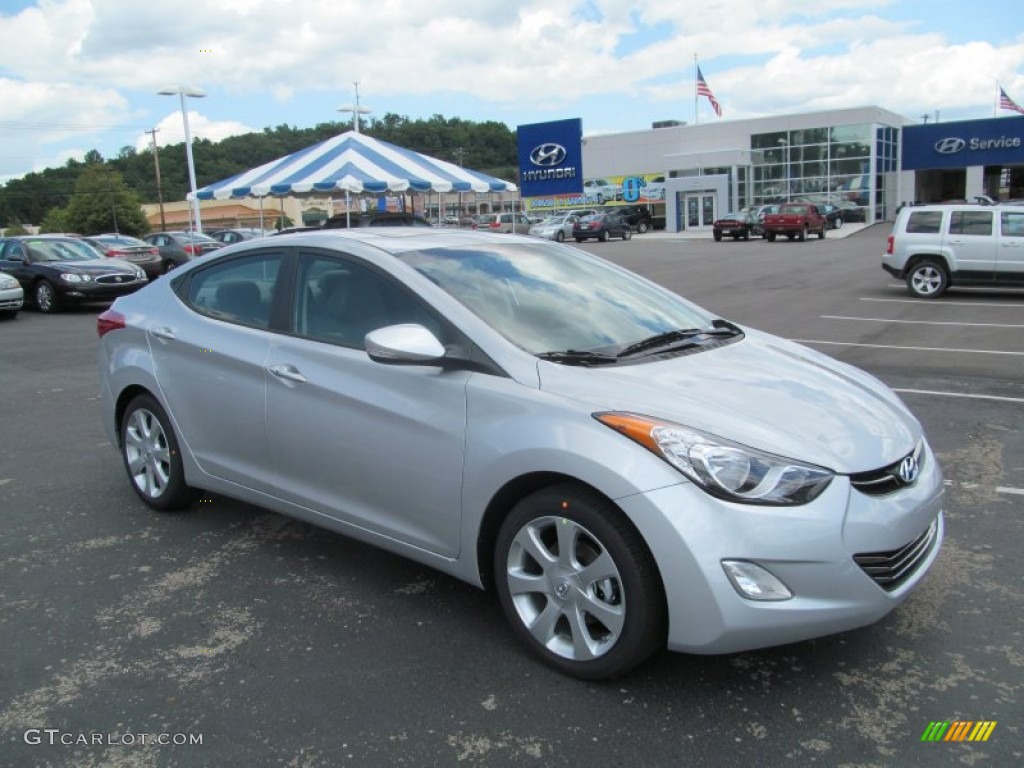 2013 Elantra Limited - Shimmering Air Silver / Gray photo #1